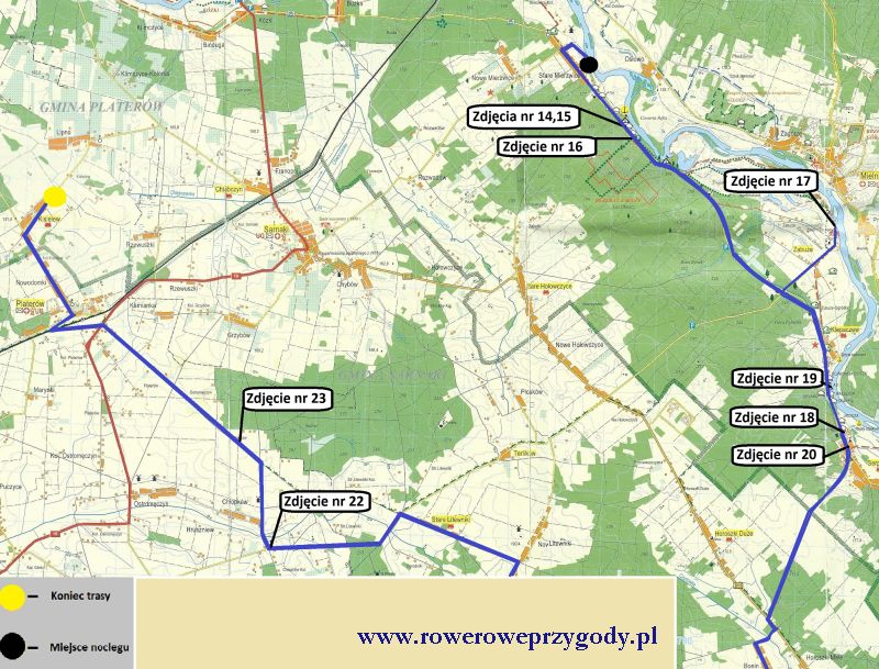 Mapa wycieczki nr 37 _ 2 dzień