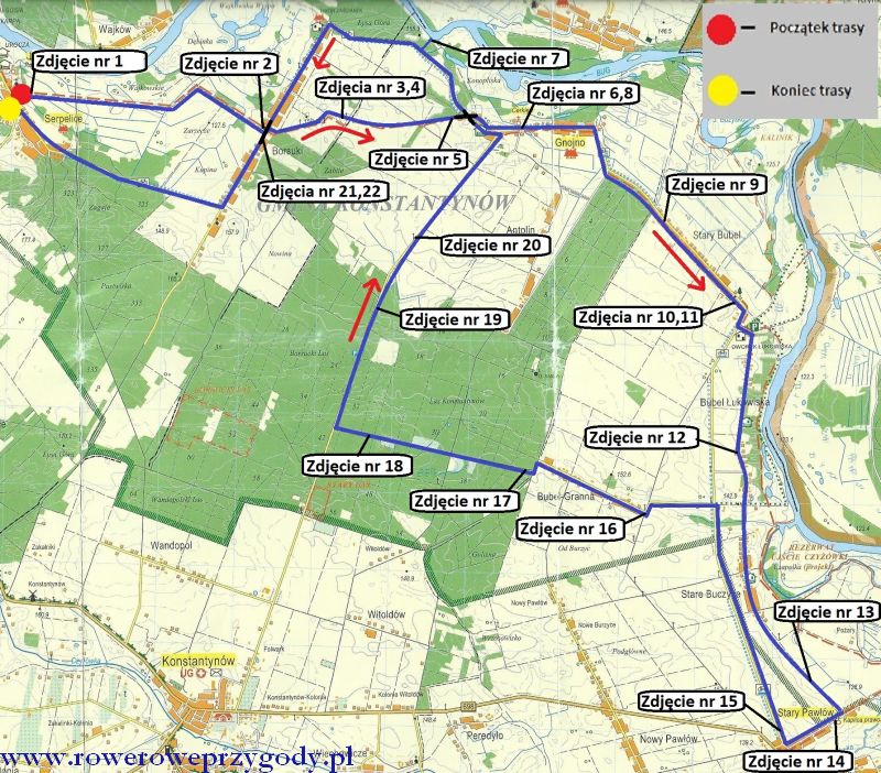 Mapa Wycieczka 39 OK