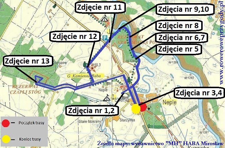 Mapa wycieczki 42