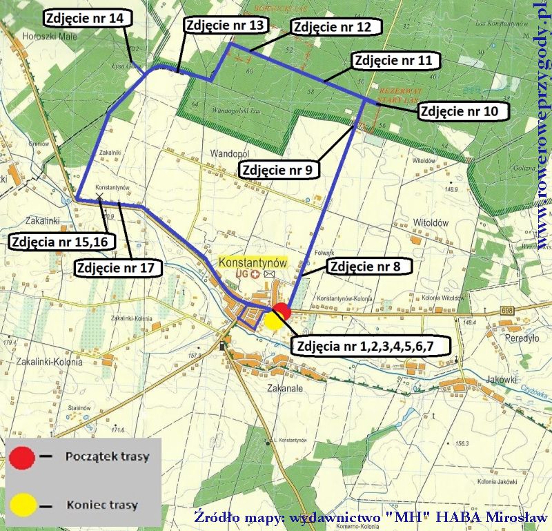 Mapa Wycieczka 43